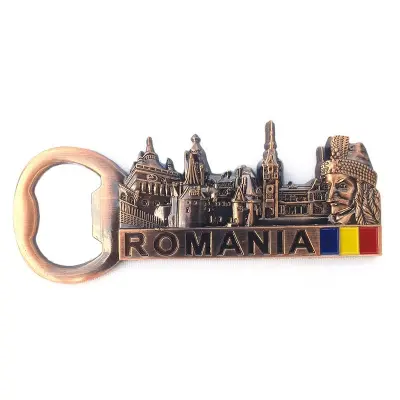 Castelul bran, vlad tepes, romania, magnet deschizator din metal, model 920d